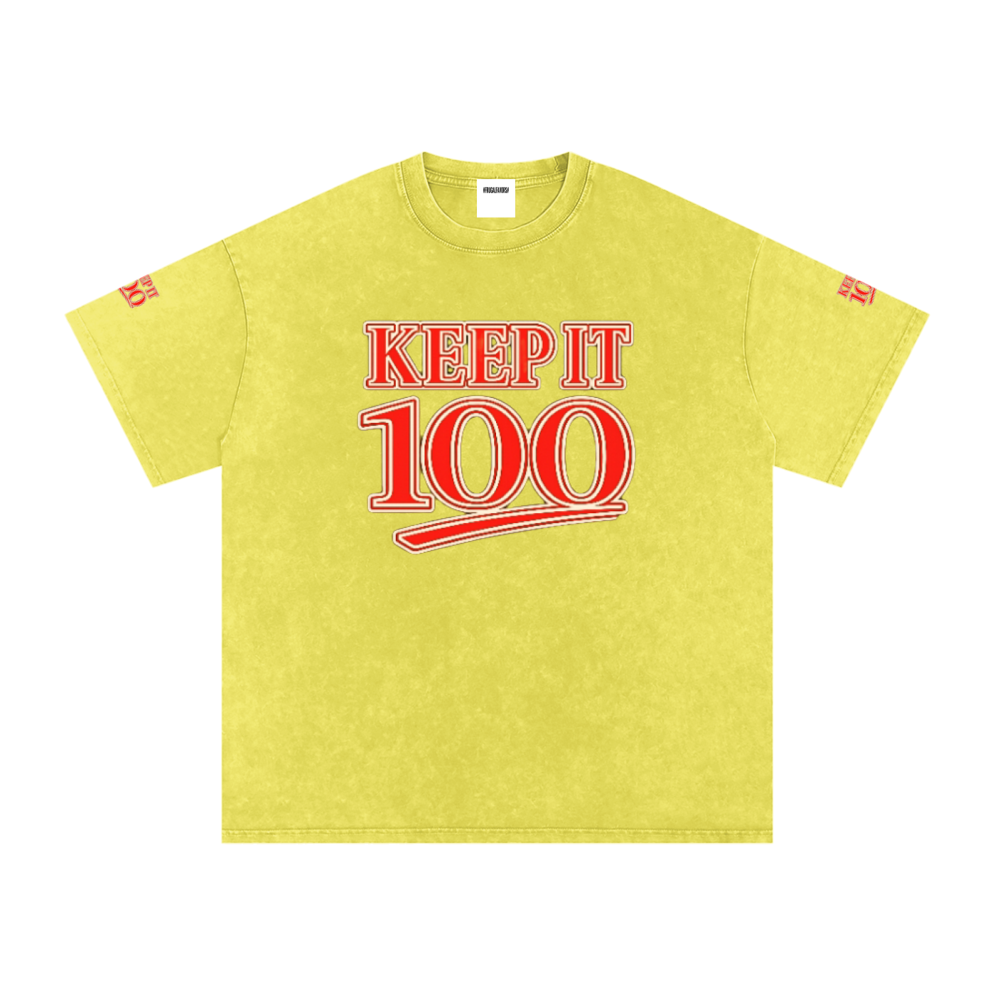 Snow Washed Oversized Cotton T-Shirt