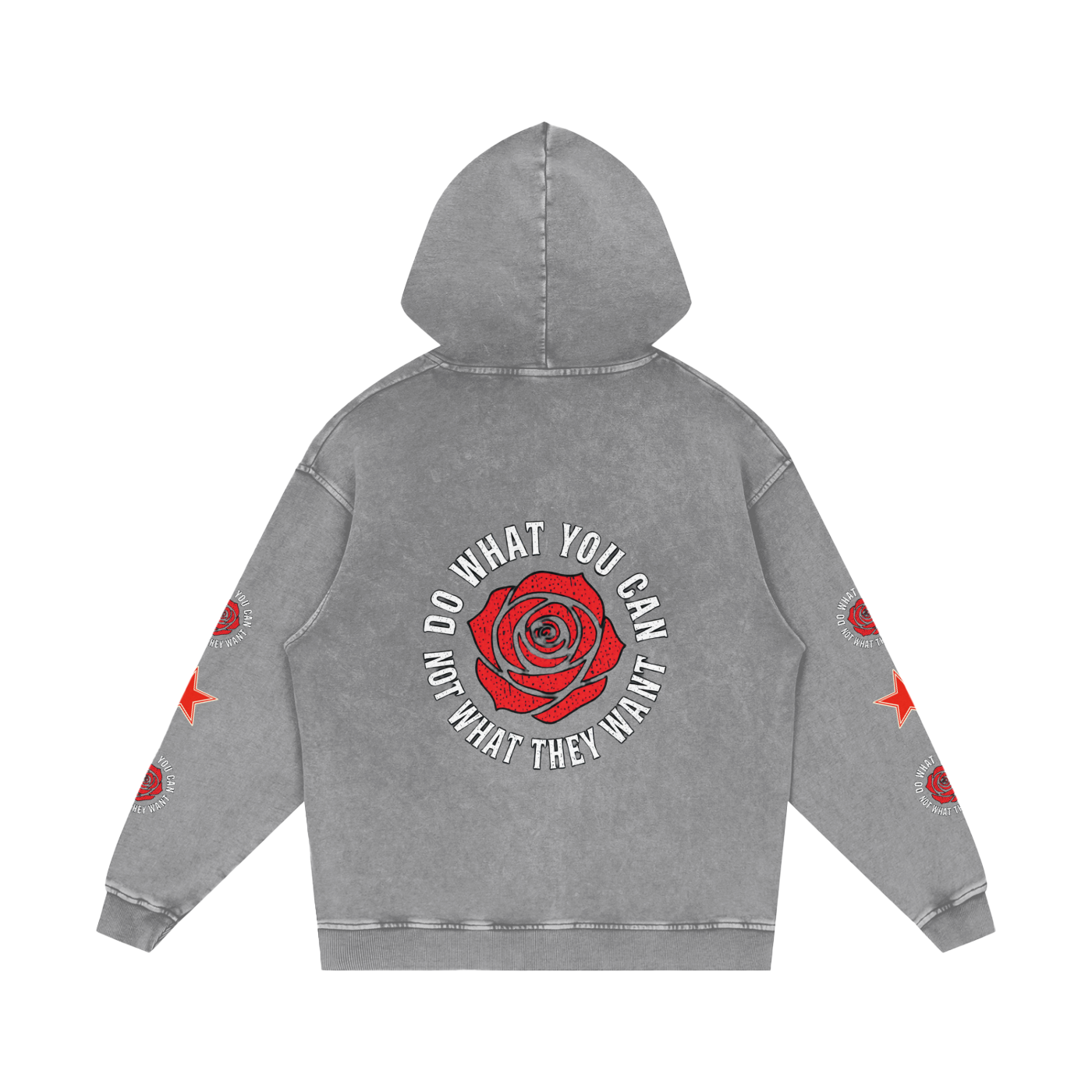 Snow Washed Loose Cotton Hoodie