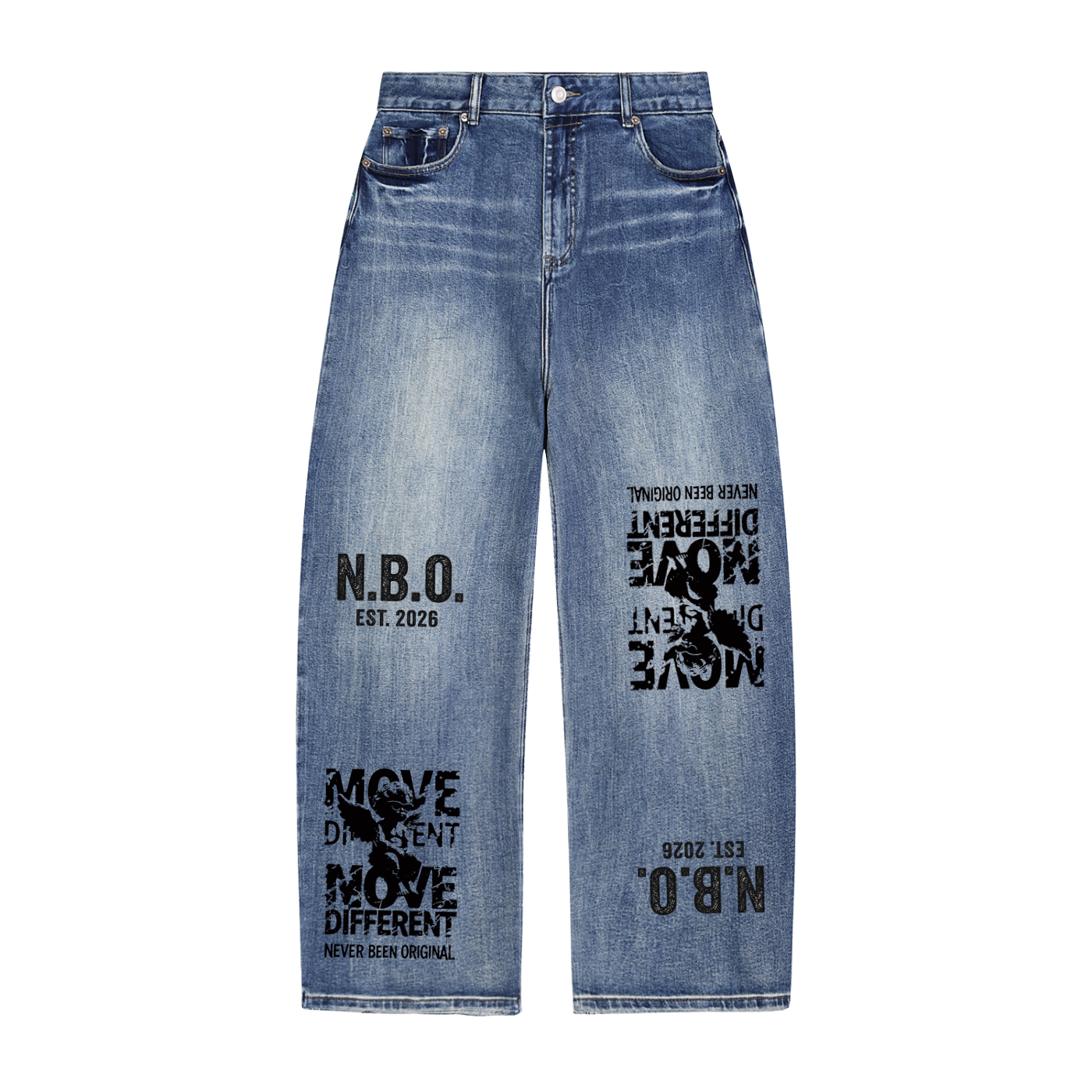 Sun Fade Heavyweight Denim Jeans