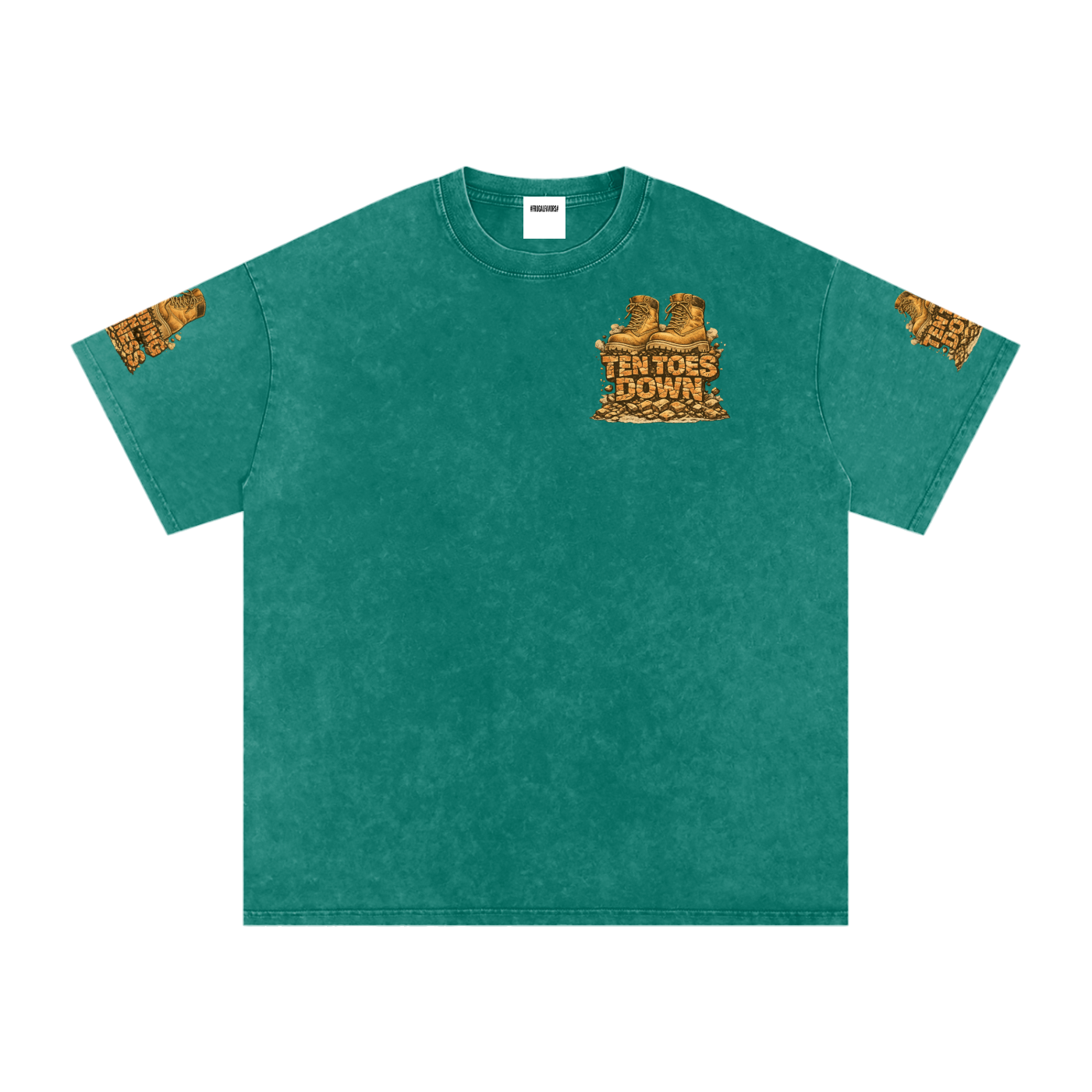 Snow Washed Oversized Cotton T-Shirt