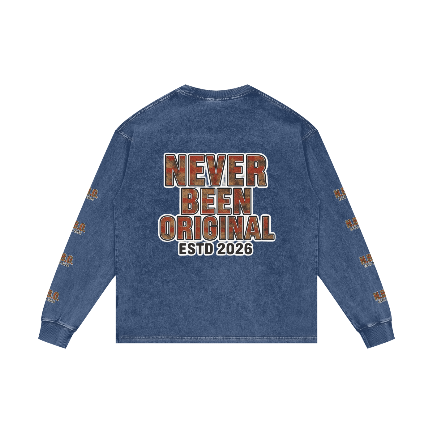 Acid Wash Oversize Long Sleeve T-Shirt