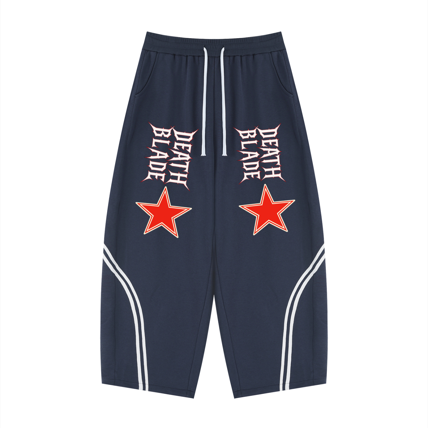 Unisex Wide Leg Piping Sweatpants