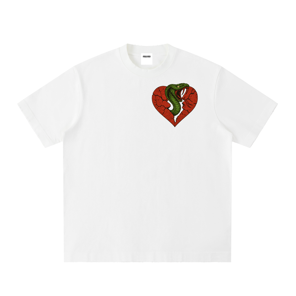 Heavyweight Vintage Washed Frayed T-Shirt
