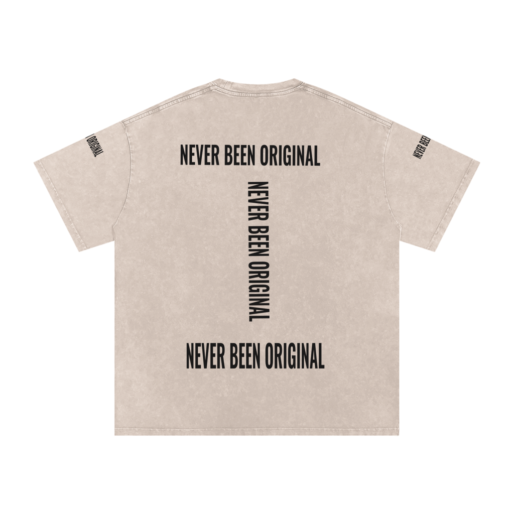 Snow Washed Oversized Cotton T-Shirt