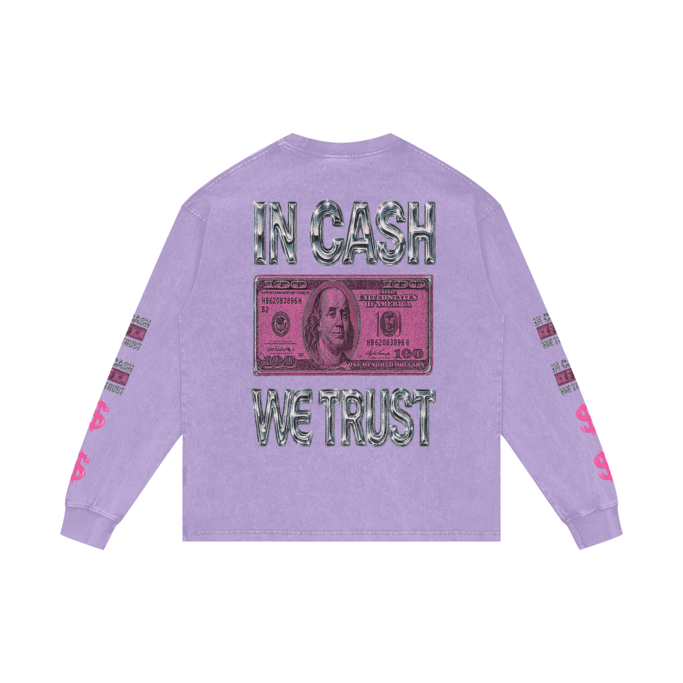 Acid Wash Oversize Long Sleeve T-Shirt