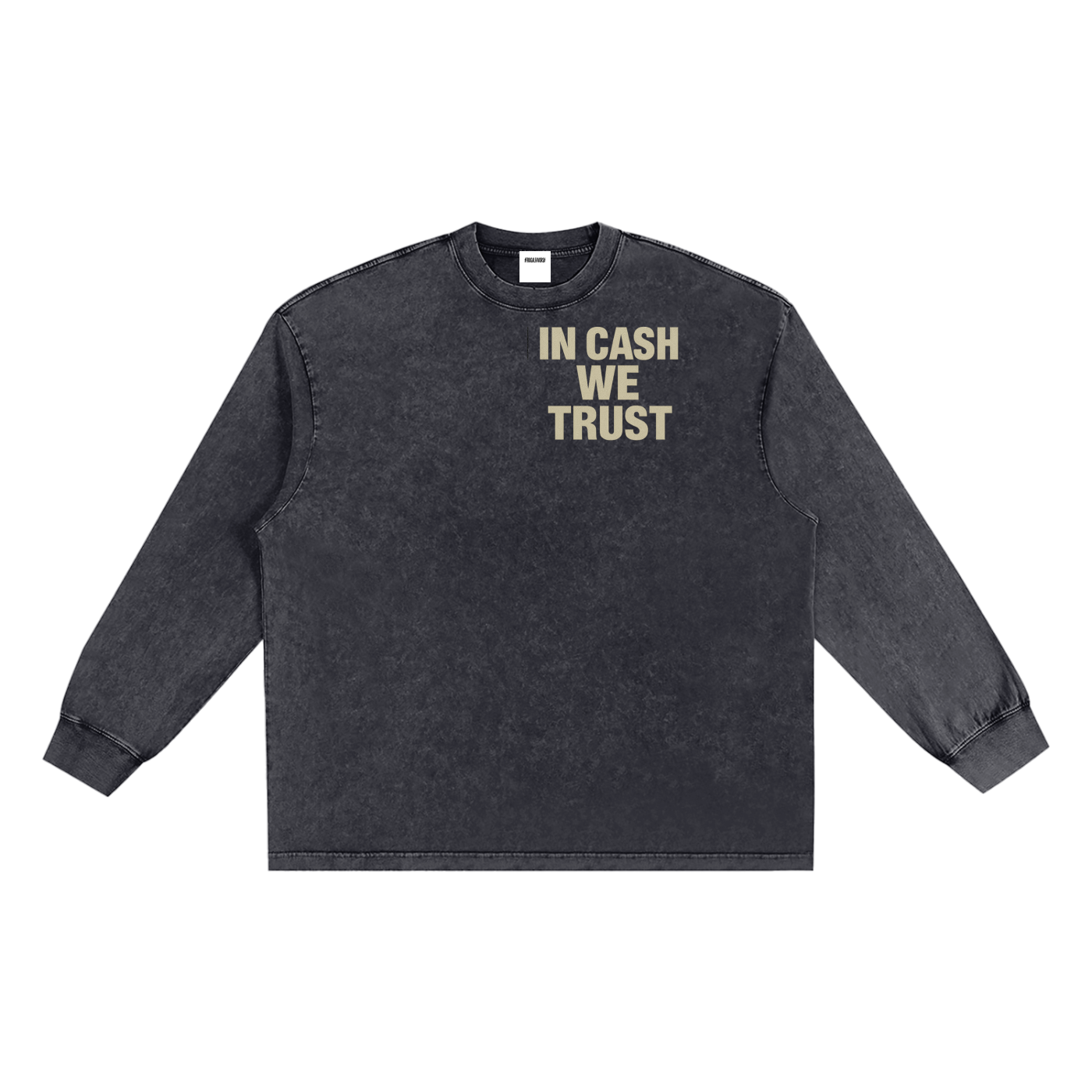 Snow Washed Frayed Edge T-Shirt