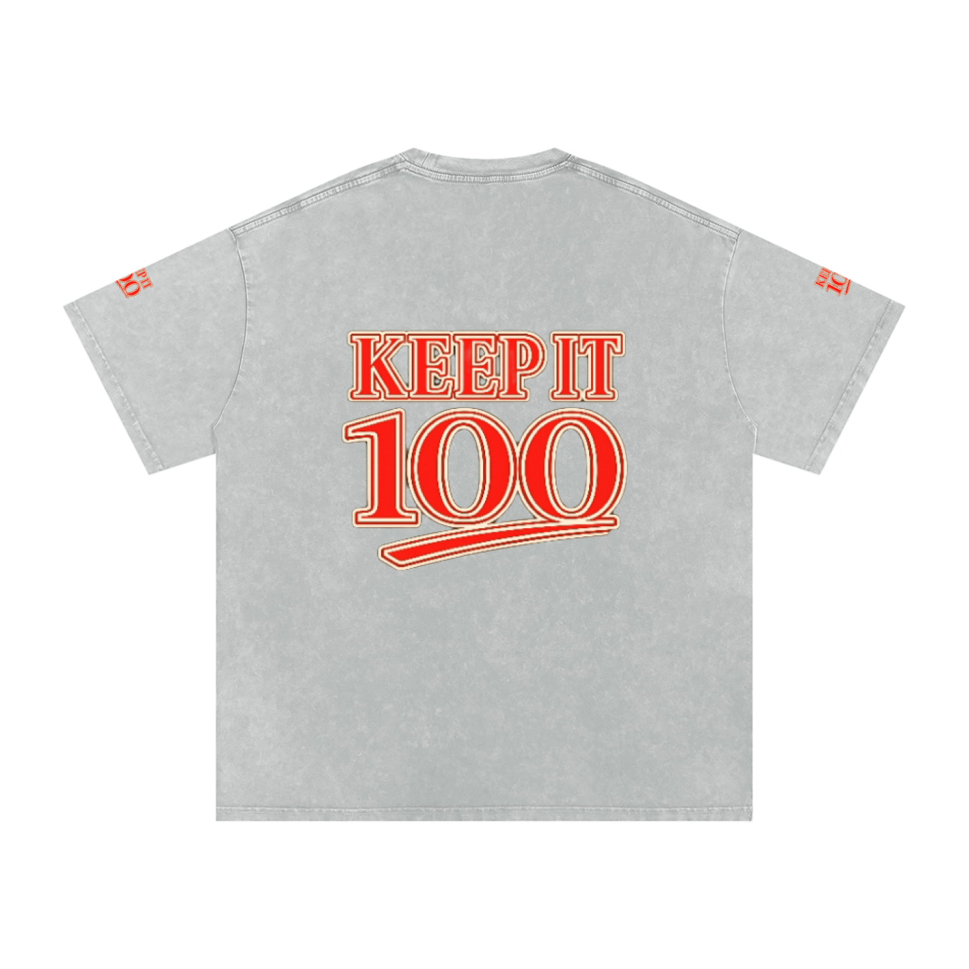 Snow Washed Oversized Cotton T-Shirt