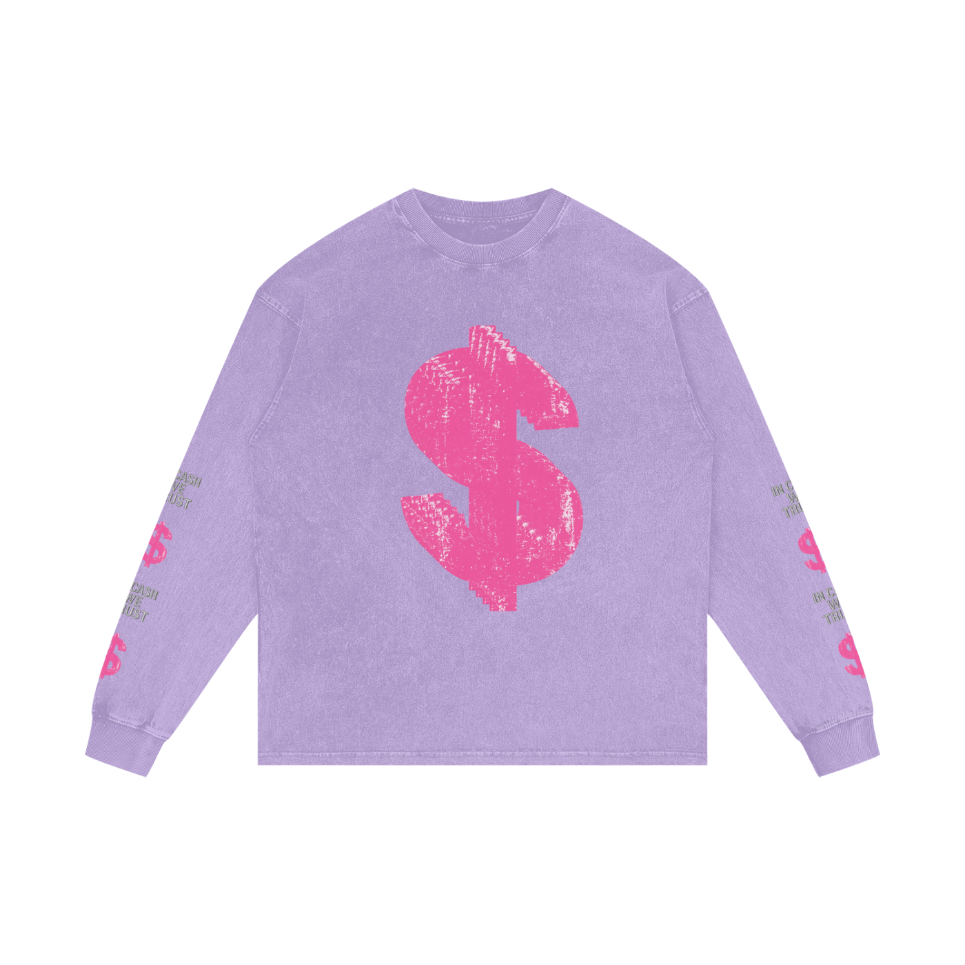 Acid Wash Oversize Long Sleeve T-Shirt