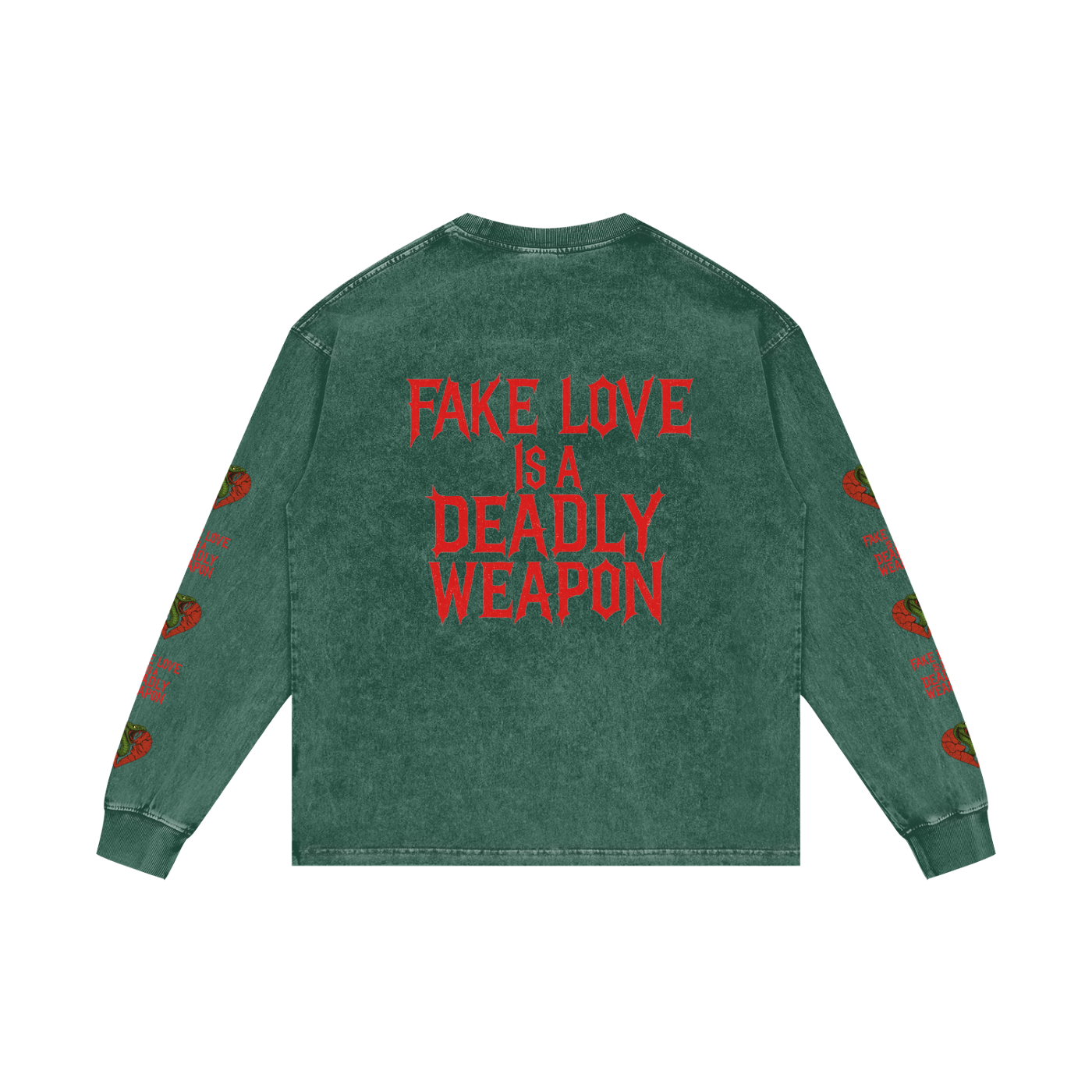 Acid Wash Oversize Long Sleeve T-Shirt