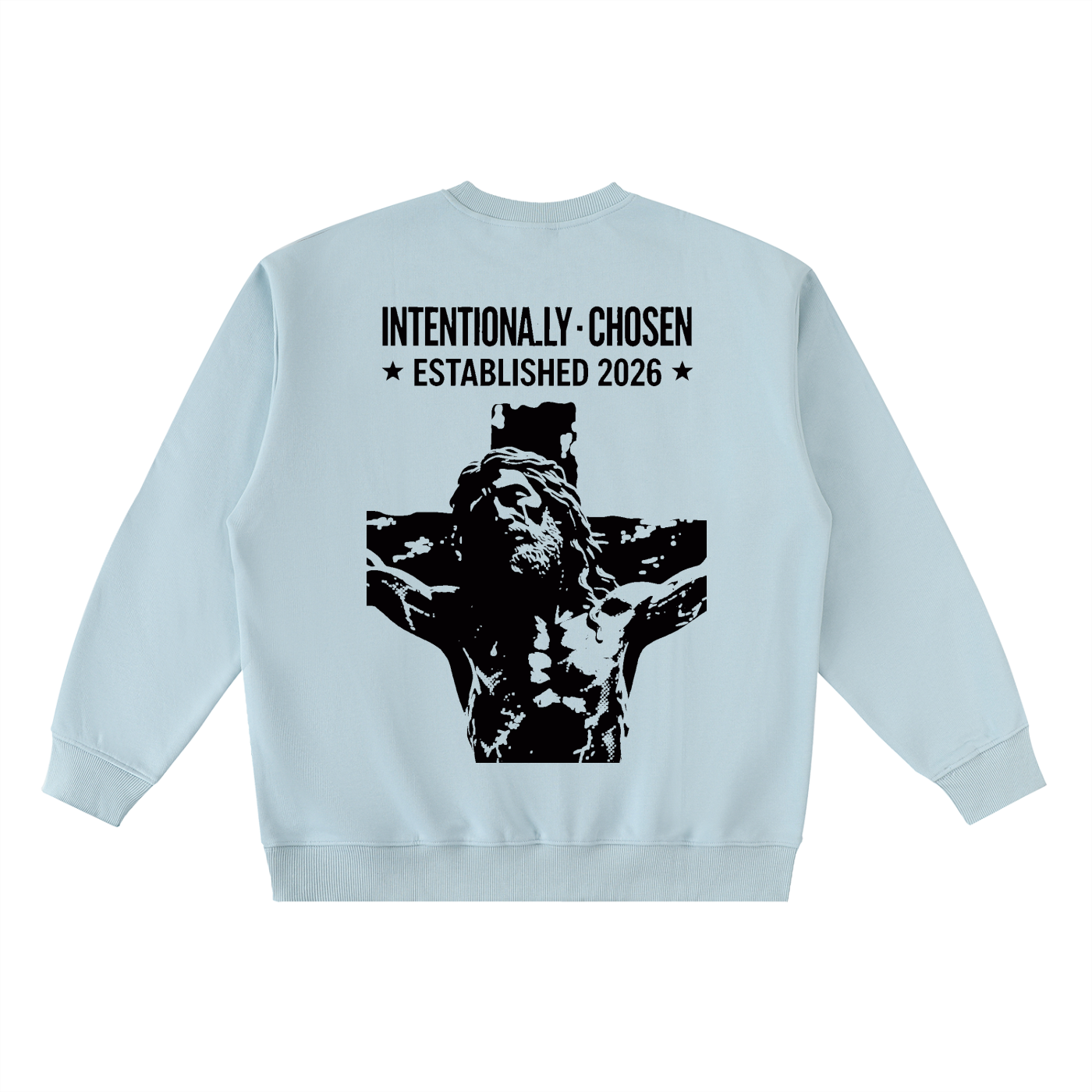 Oversized Crewneck Taped Sweatshirt