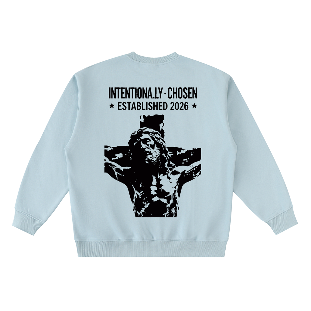 Oversized Crewneck Taped Sweatshirt