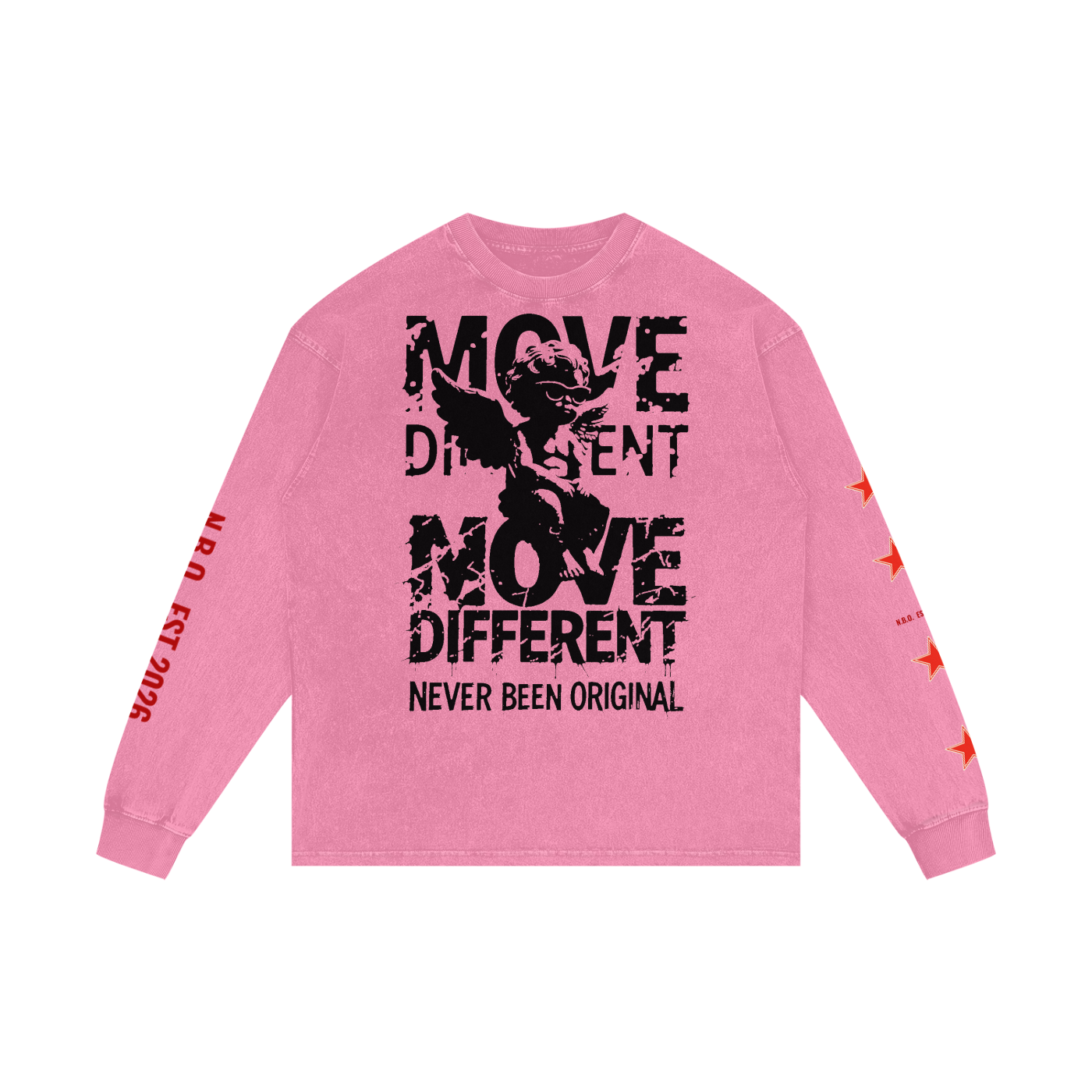 Acid Wash Oversize Long Sleeve T-Shirt