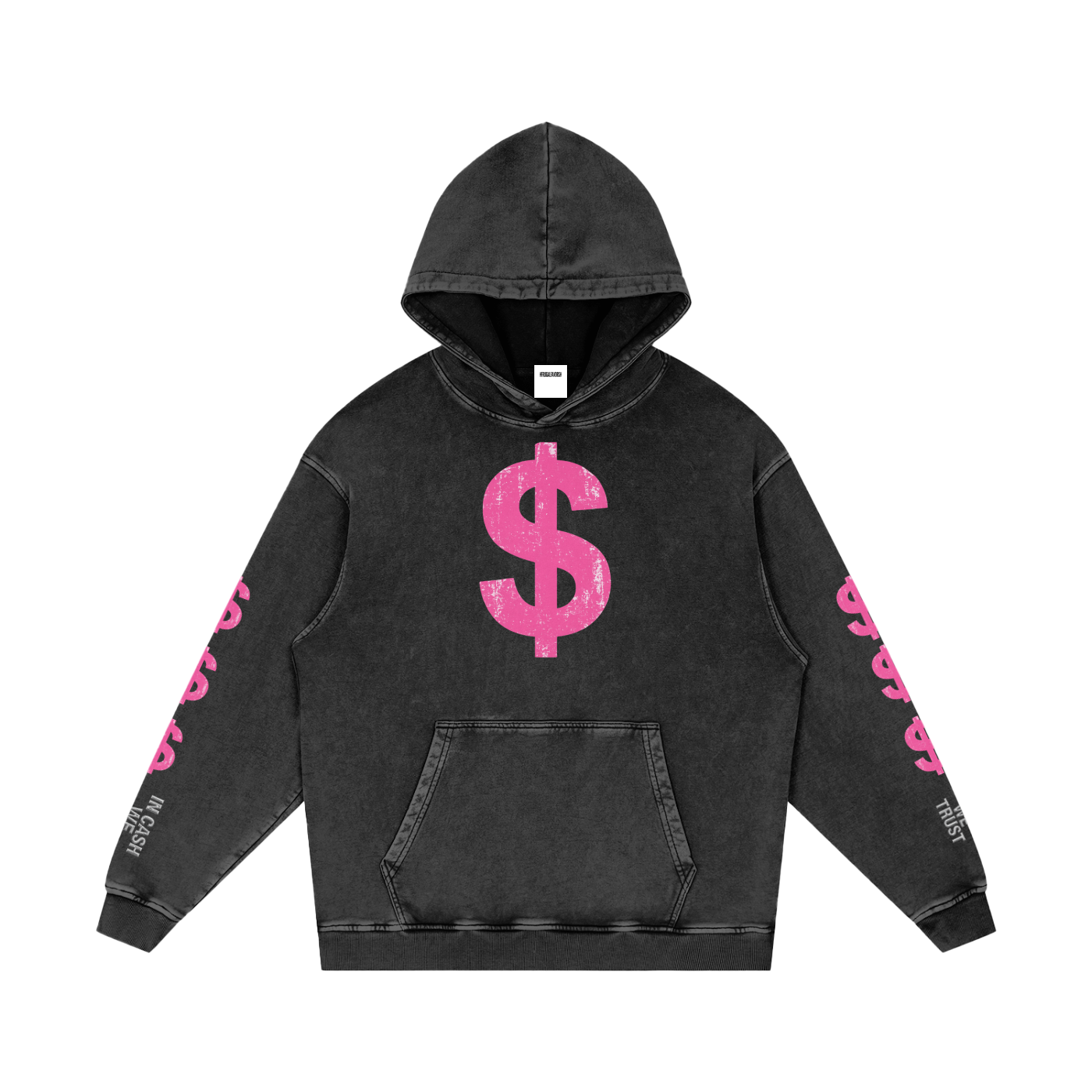 Snow Washed Loose Cotton Hoodie