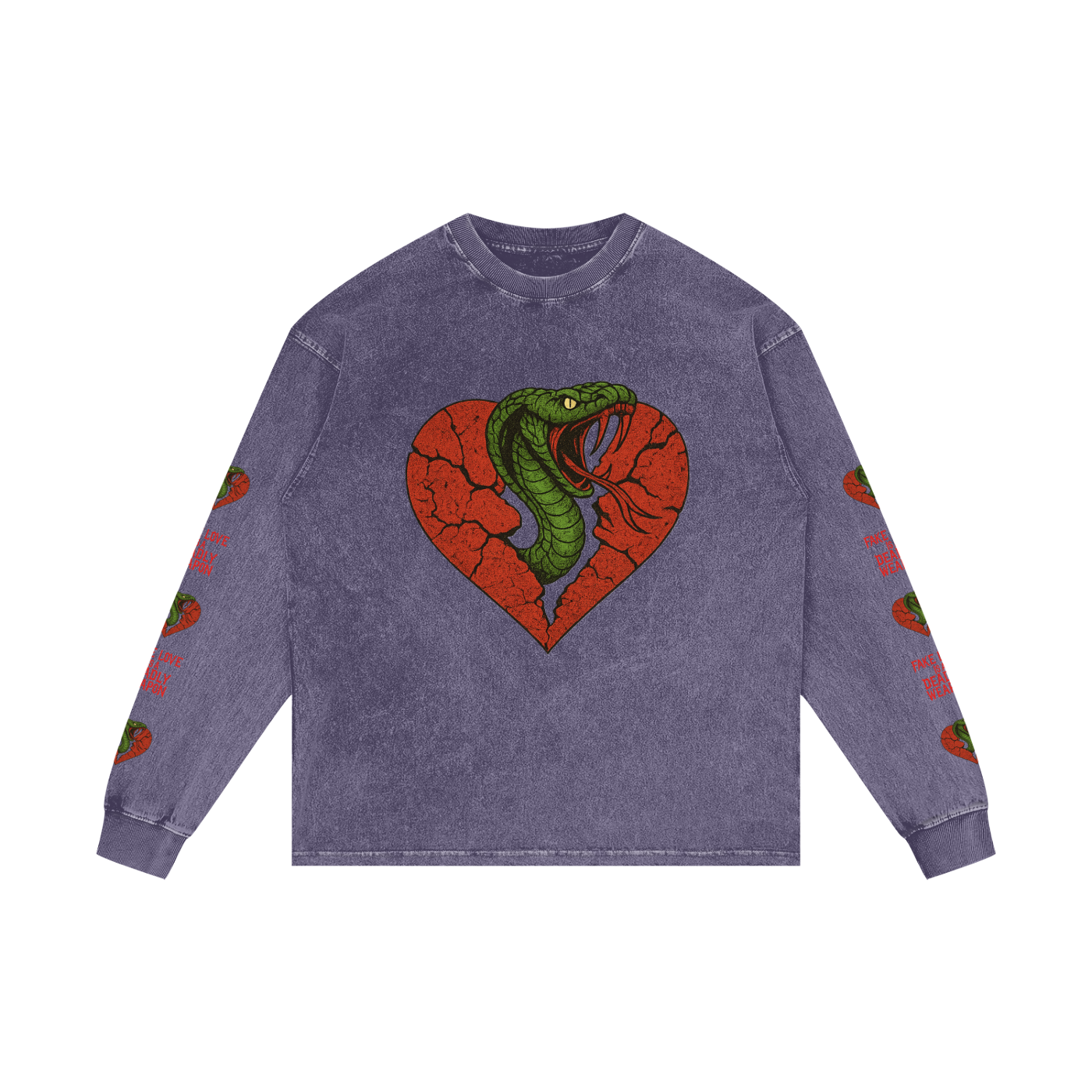 Acid Wash Oversize Long Sleeve T-Shirt