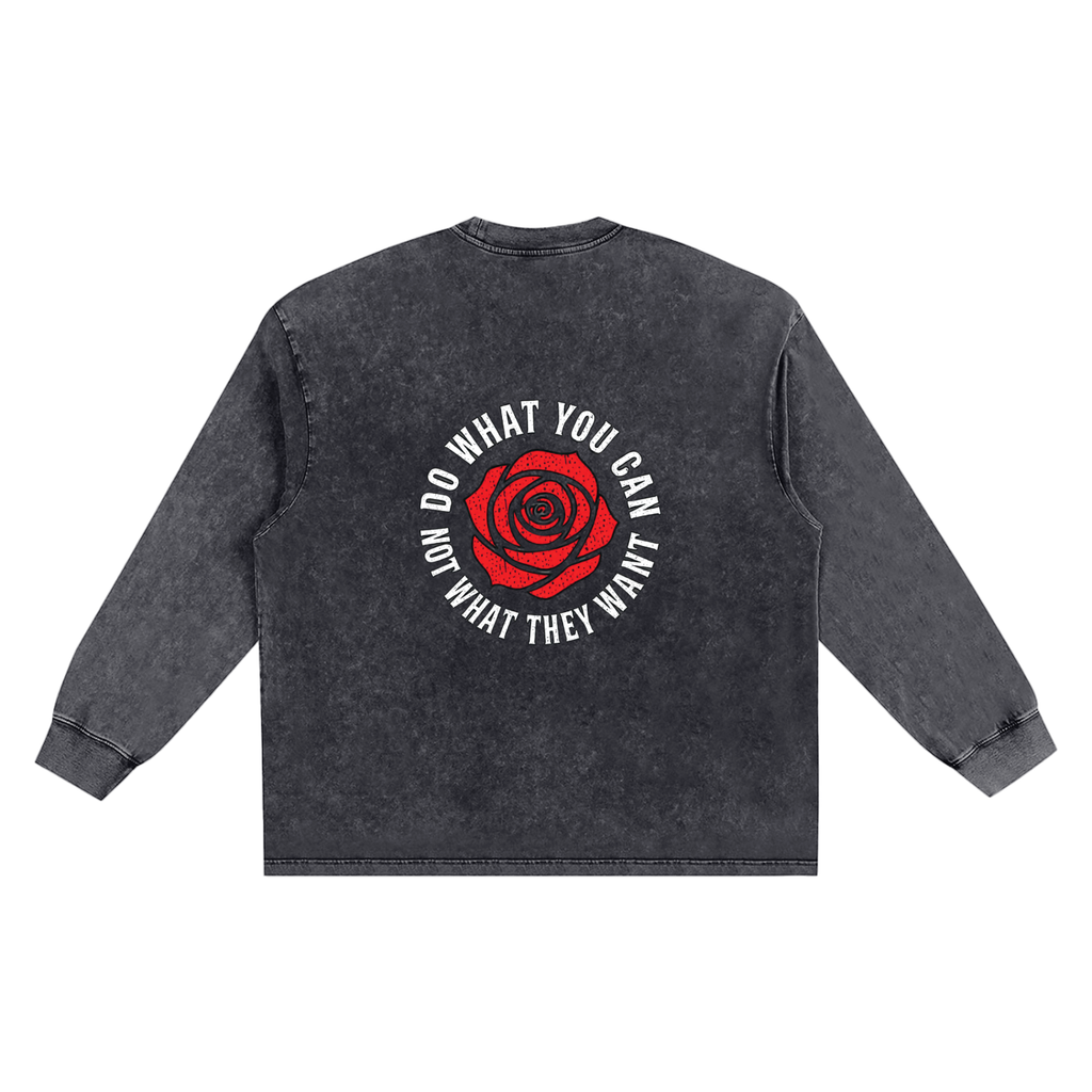Snow Washed Frayed Edge T-Shirt