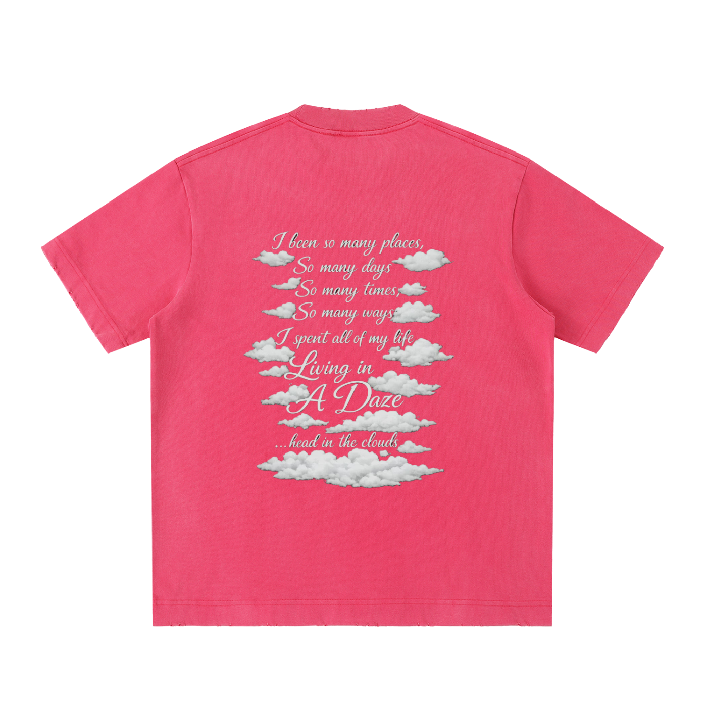 Heavyweight Vintage Washed Frayed T-Shirt