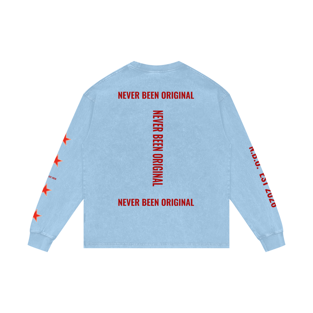 Acid Wash Oversize Long Sleeve T-Shirt