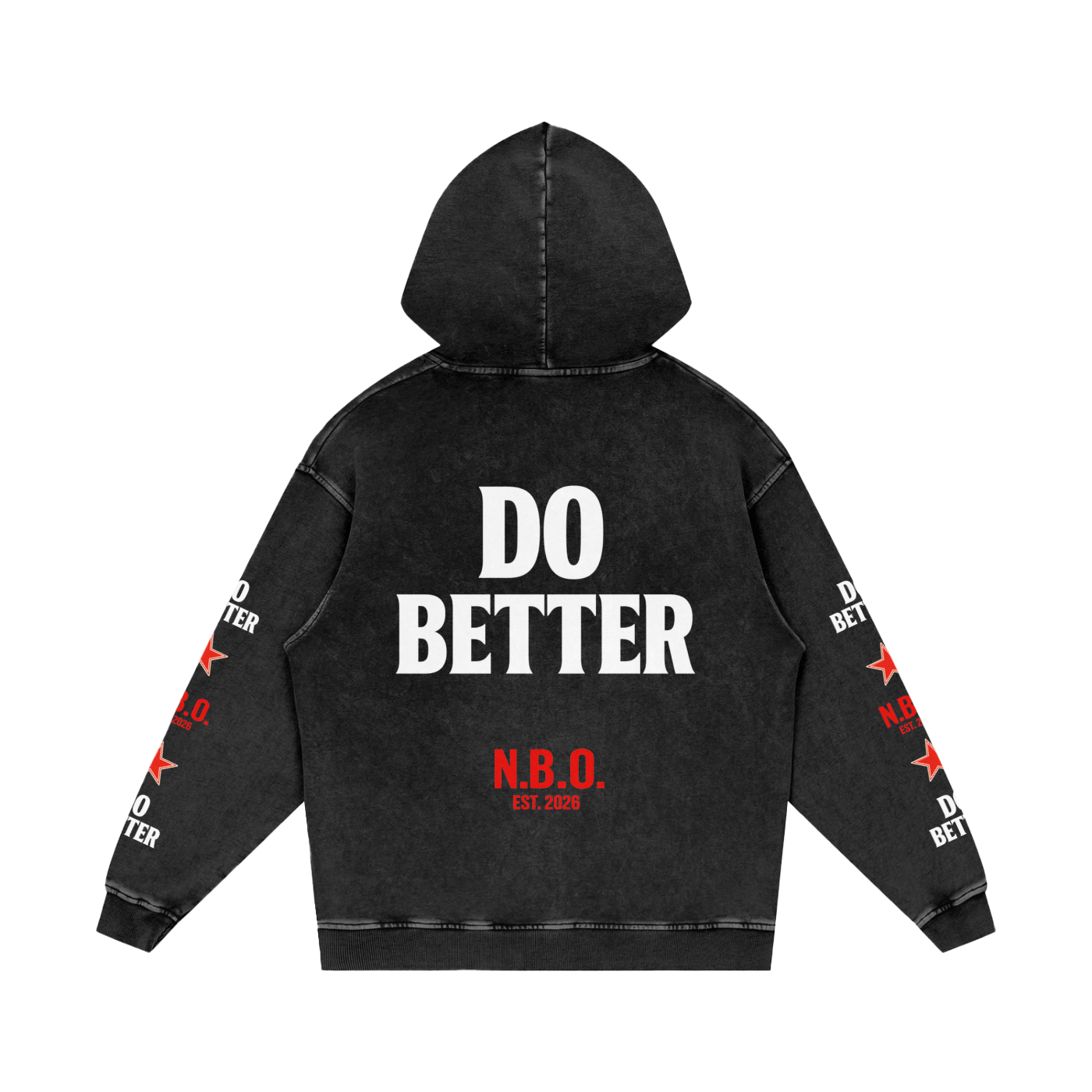 Snow Washed Loose Cotton Hoodie