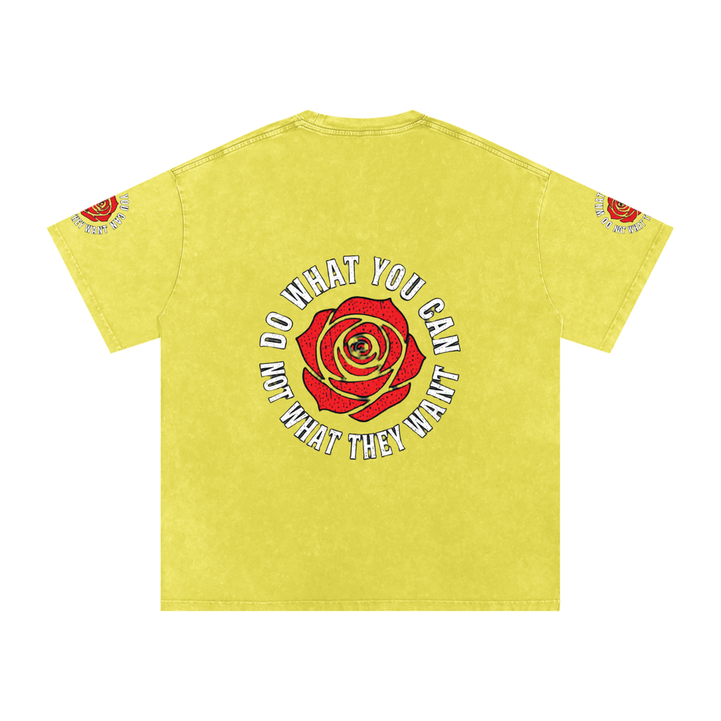 Snow Washed Oversized Cotton T-Shirt