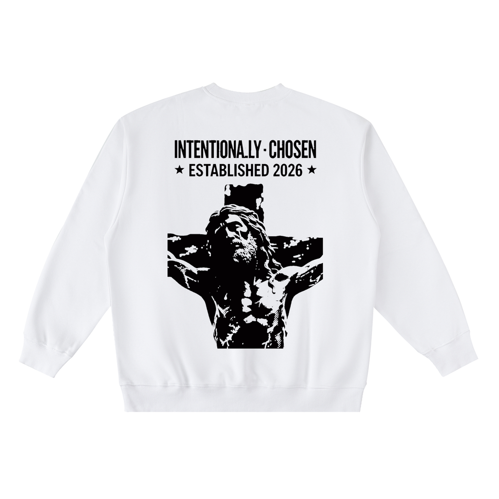 Oversized Crewneck Taped Sweatshirt