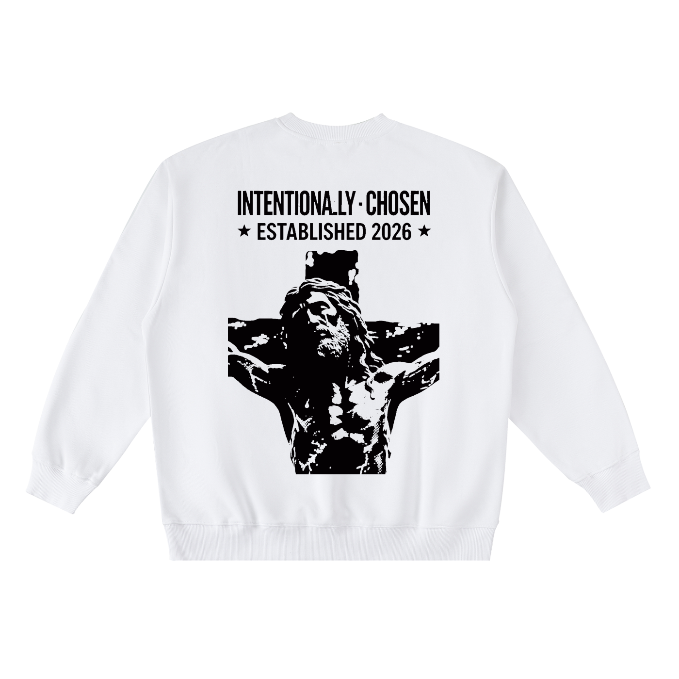 Oversized Crewneck Taped Sweatshirt