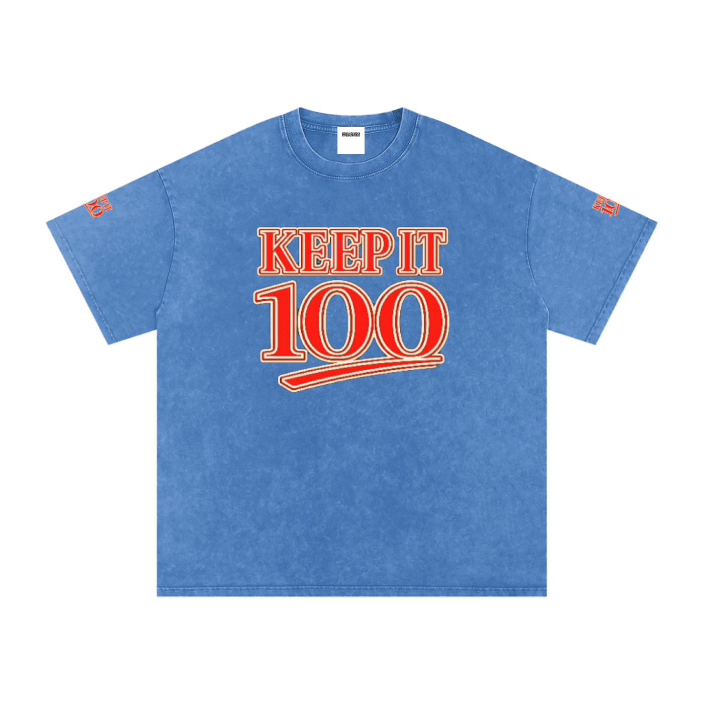 Snow Washed Oversized Cotton T-Shirt