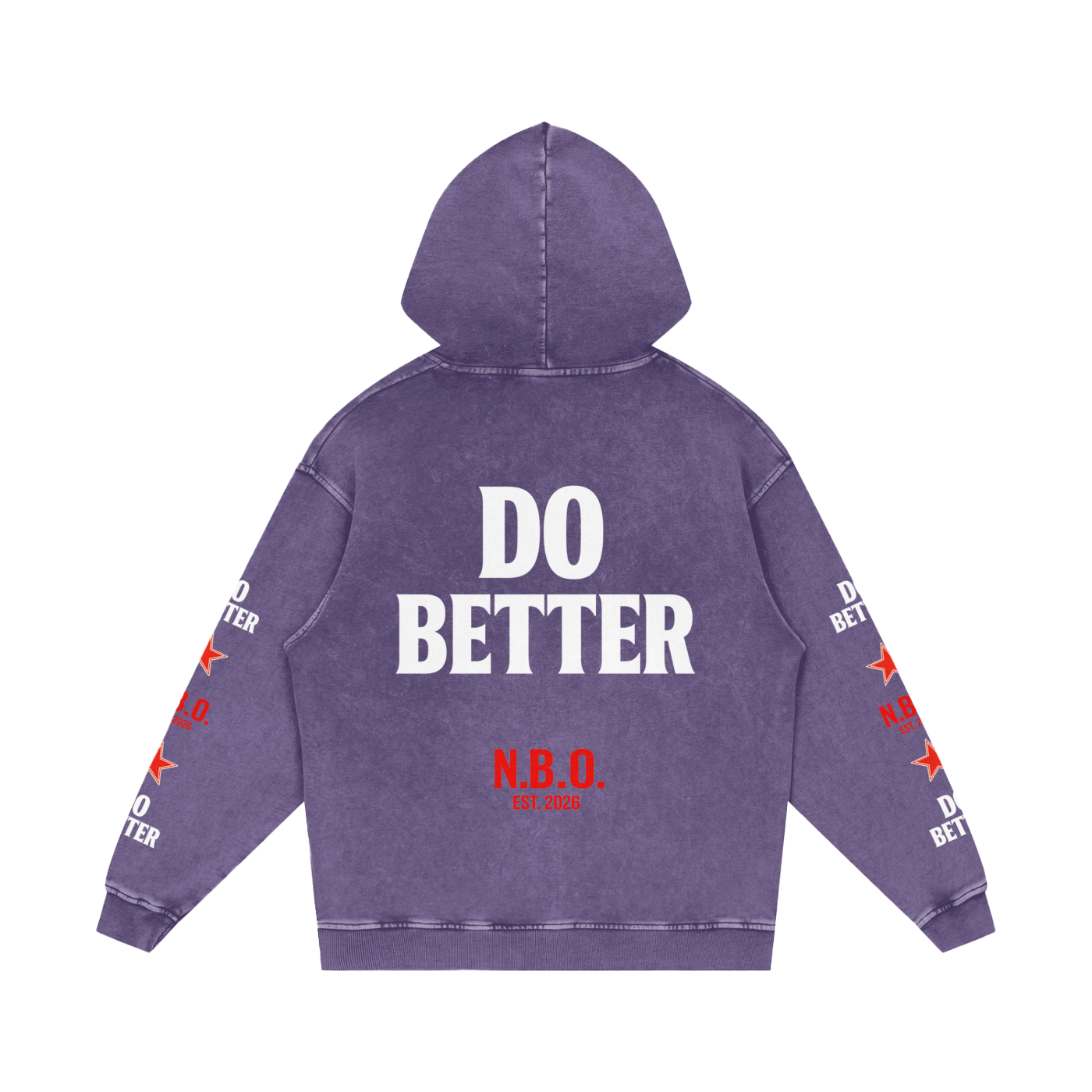 Snow Washed Loose Cotton Hoodie