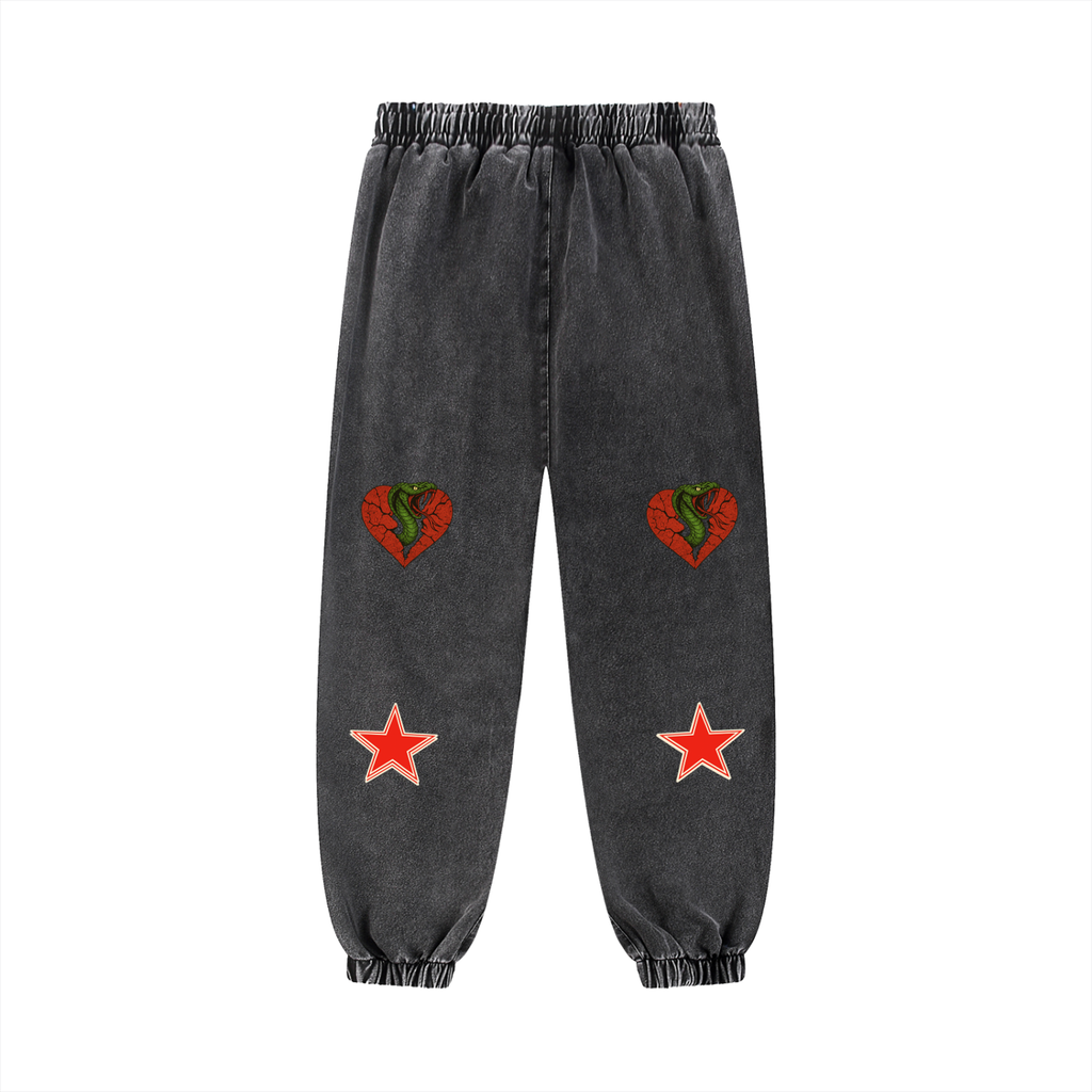 Snow Wash Jogged Sweatpants