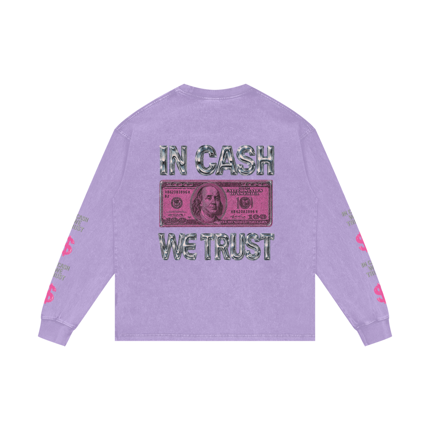 Acid Wash Oversize Long Sleeve T-Shirt