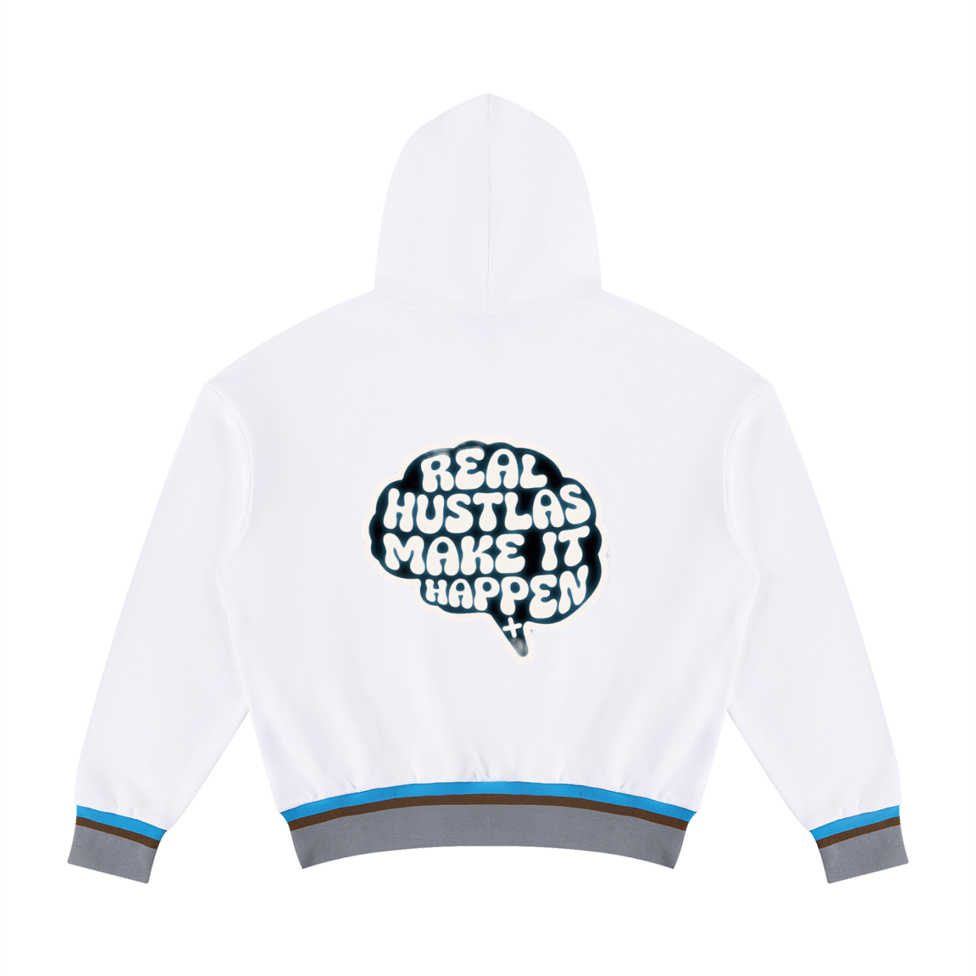Unisex Oversized Color Block Boxy Hoodie