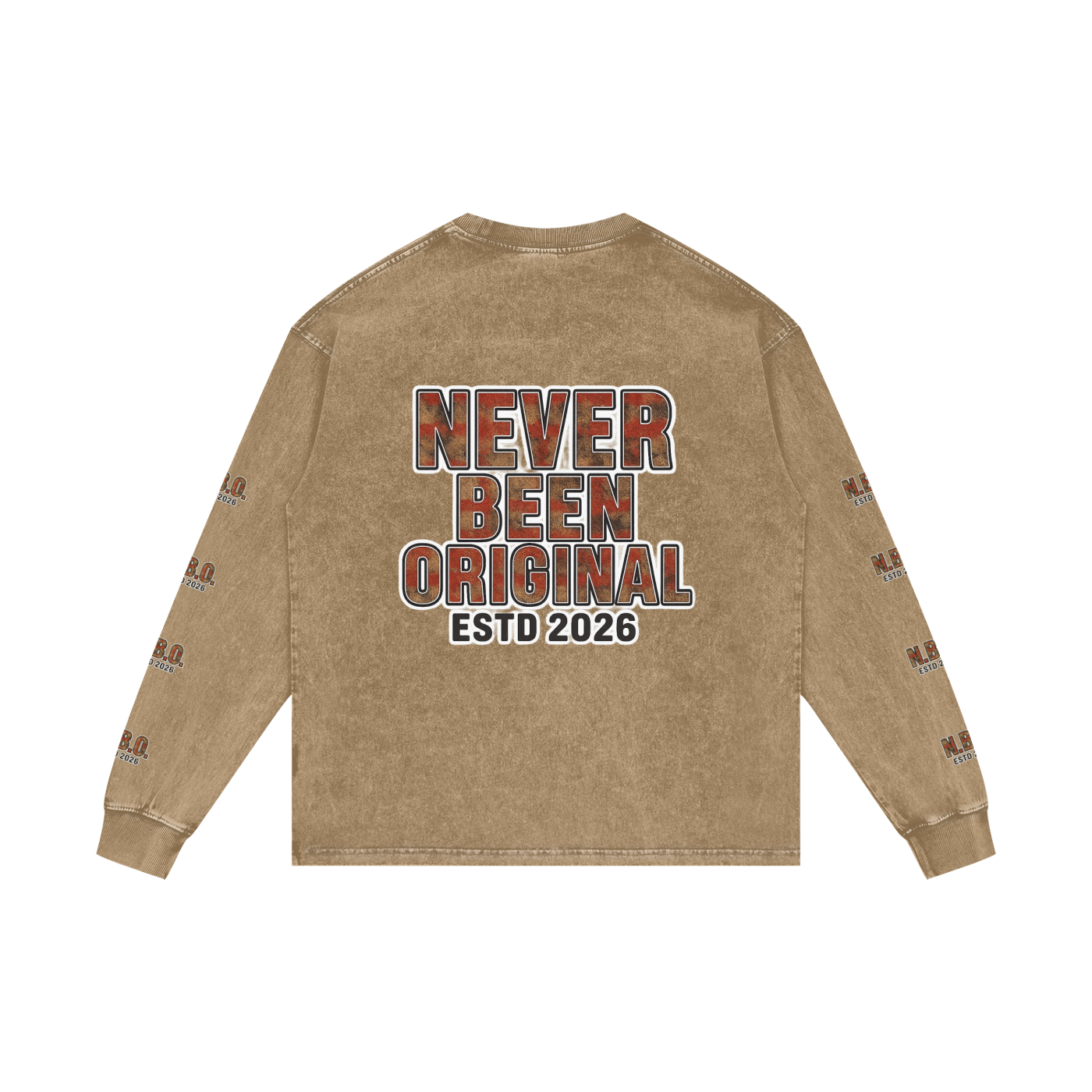 Acid Wash Oversize Long Sleeve T-Shirt