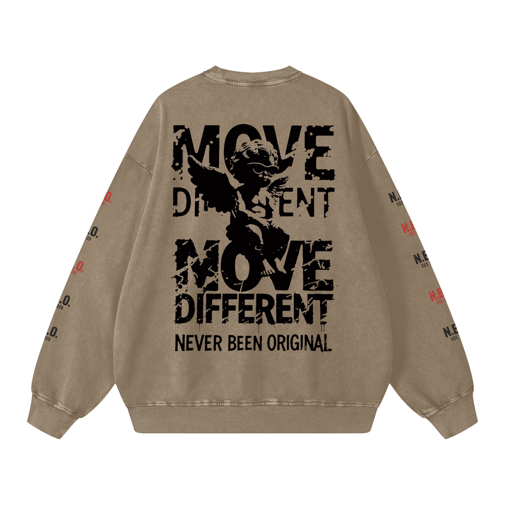 Snow Washed Oversized Sweatshirt
