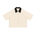 Unisex Color Block Boxy Short Sleeve Shirt