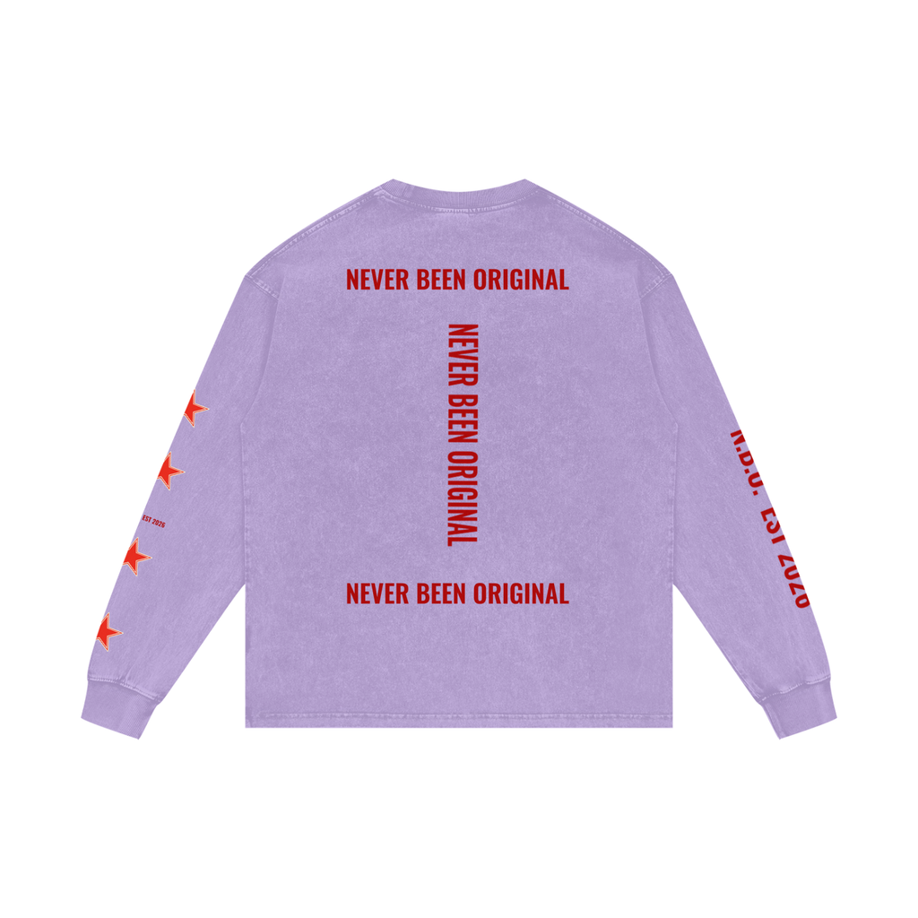 Acid Wash Oversize Long Sleeve T-Shirt