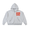 Fleeced Full-Zip Boxy Hoodie