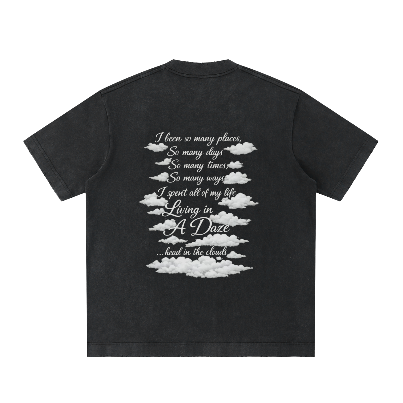 Heavyweight Vintage Washed Frayed T-Shirt