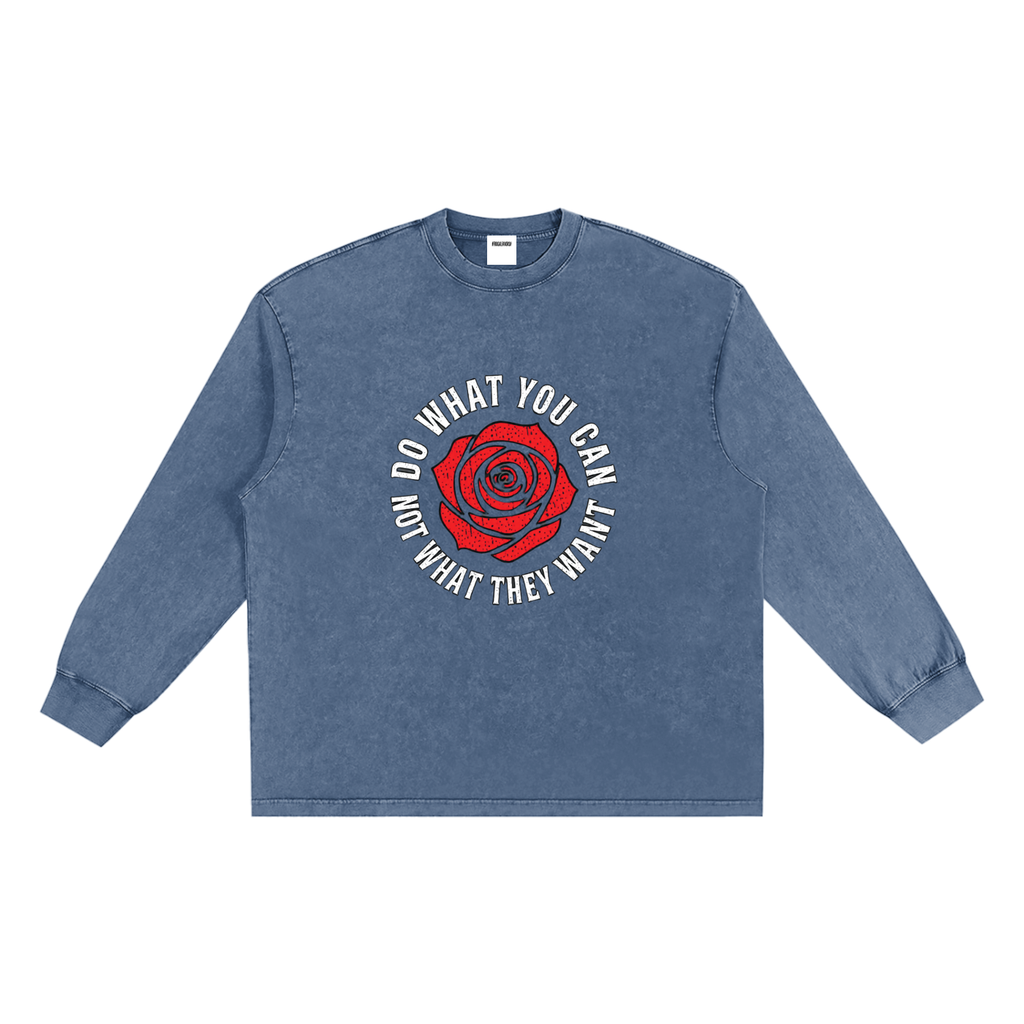 Snow Washed Frayed Edge T-Shirt
