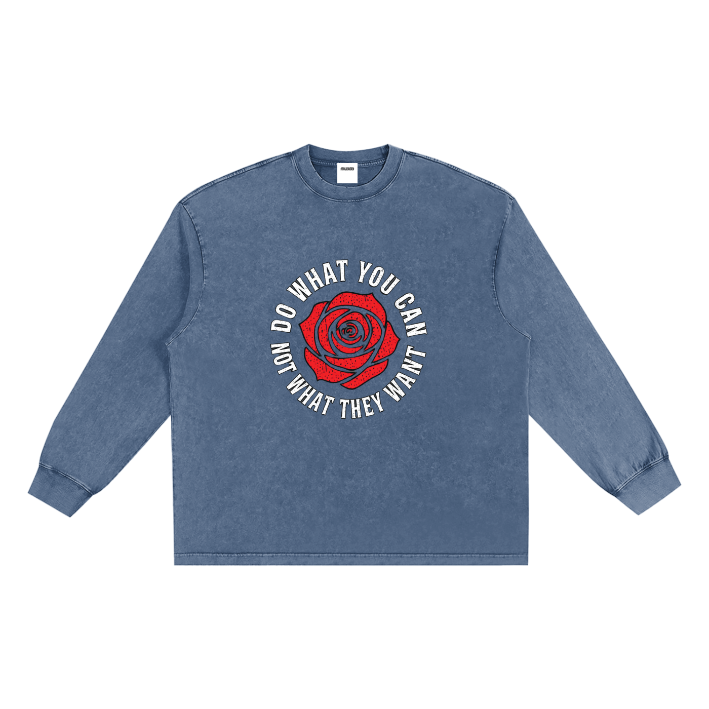 Snow Washed Frayed Edge T-Shirt