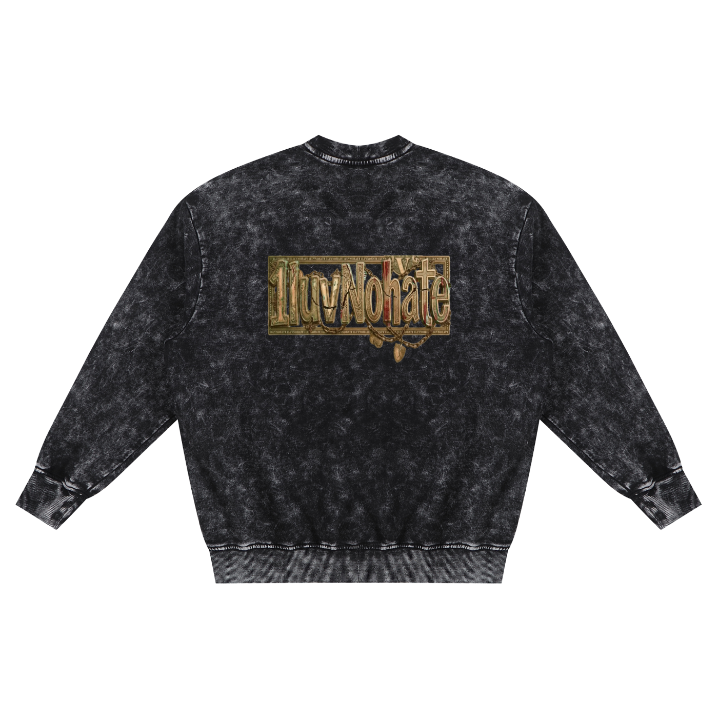 Snow Washed Hand-Frayed Sweatshirt