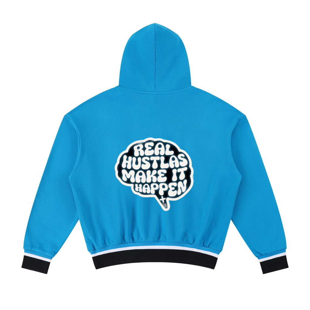 Unisex Oversized Color Block Boxy Hoodie