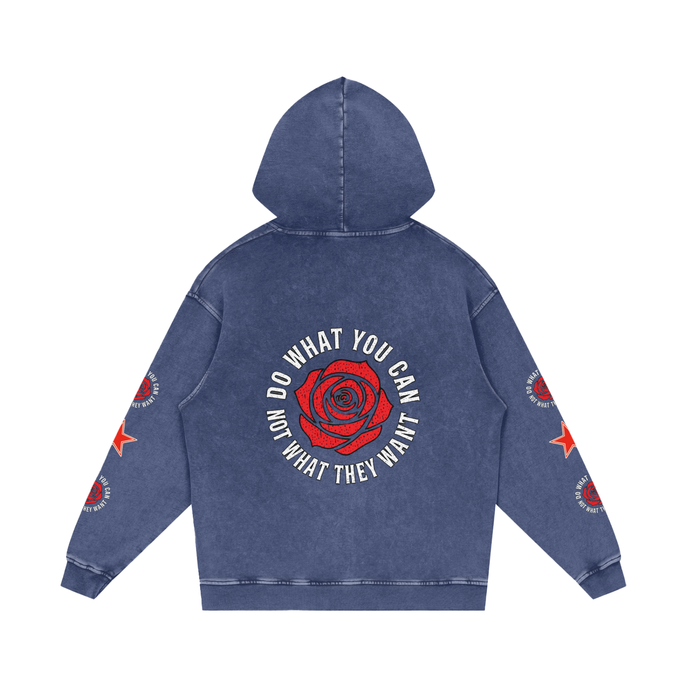 Snow Washed Loose Cotton Hoodie