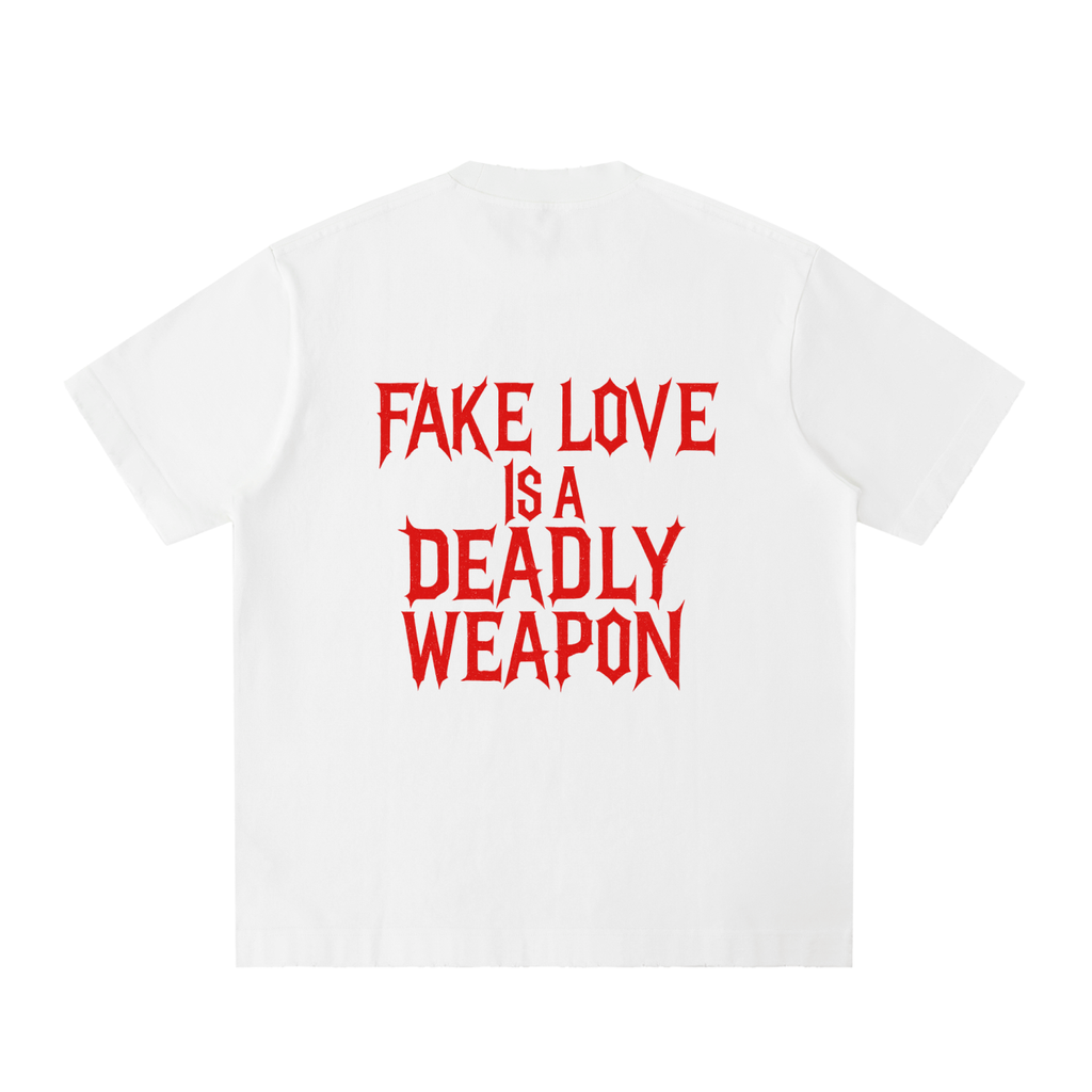 Heavyweight Vintage Washed Frayed T-Shirt