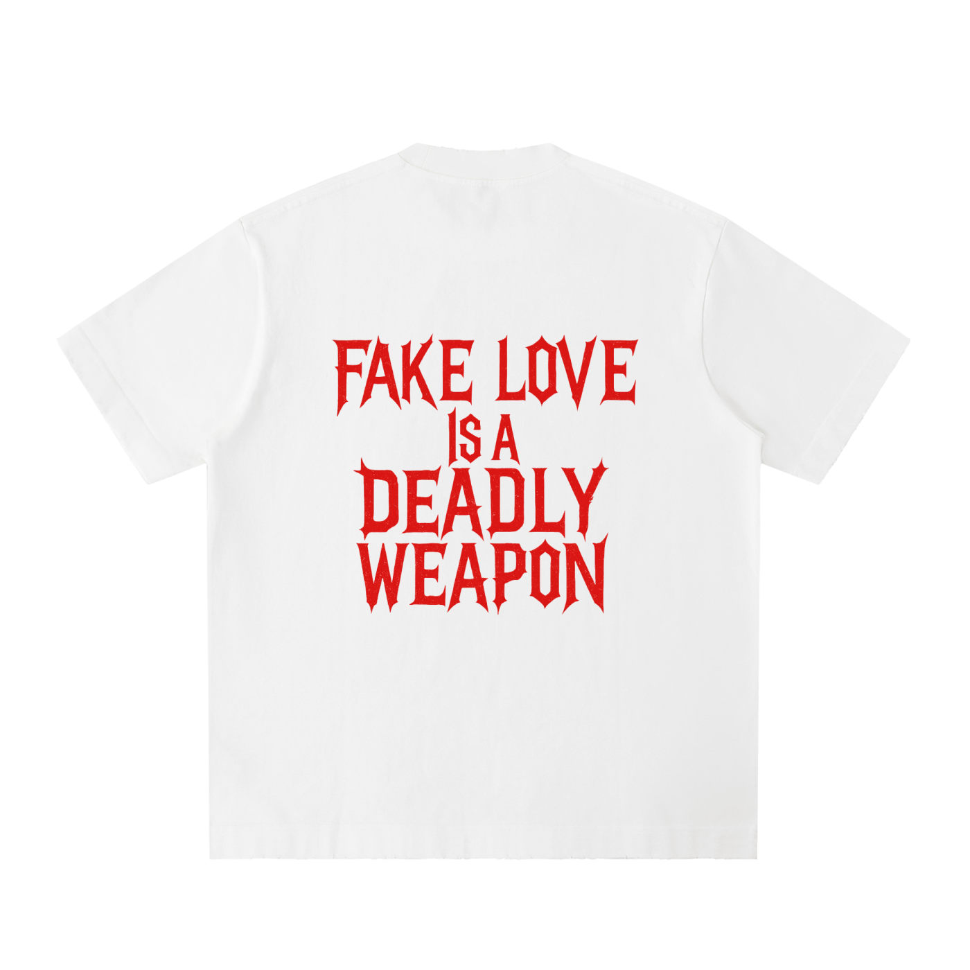 Heavyweight Vintage Washed Frayed T-Shirt