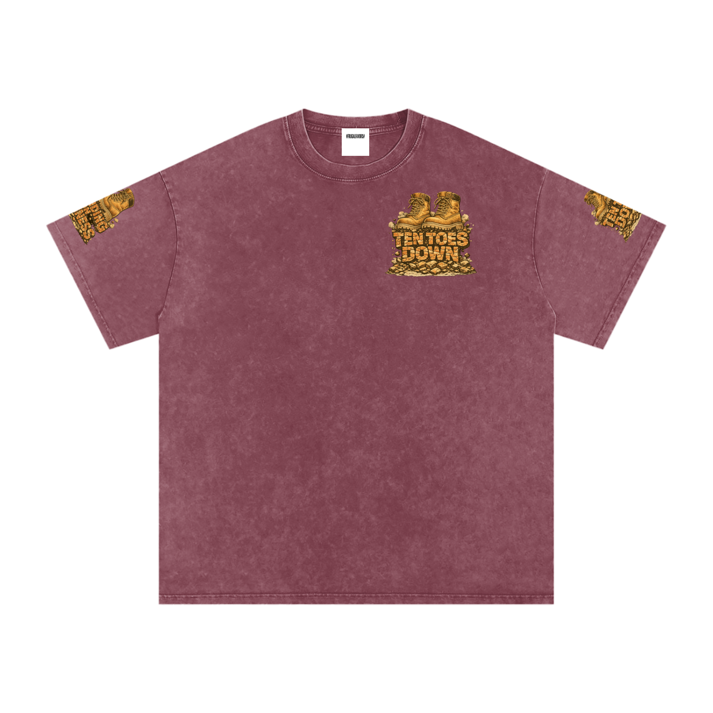 Snow Washed Oversized Cotton T-Shirt