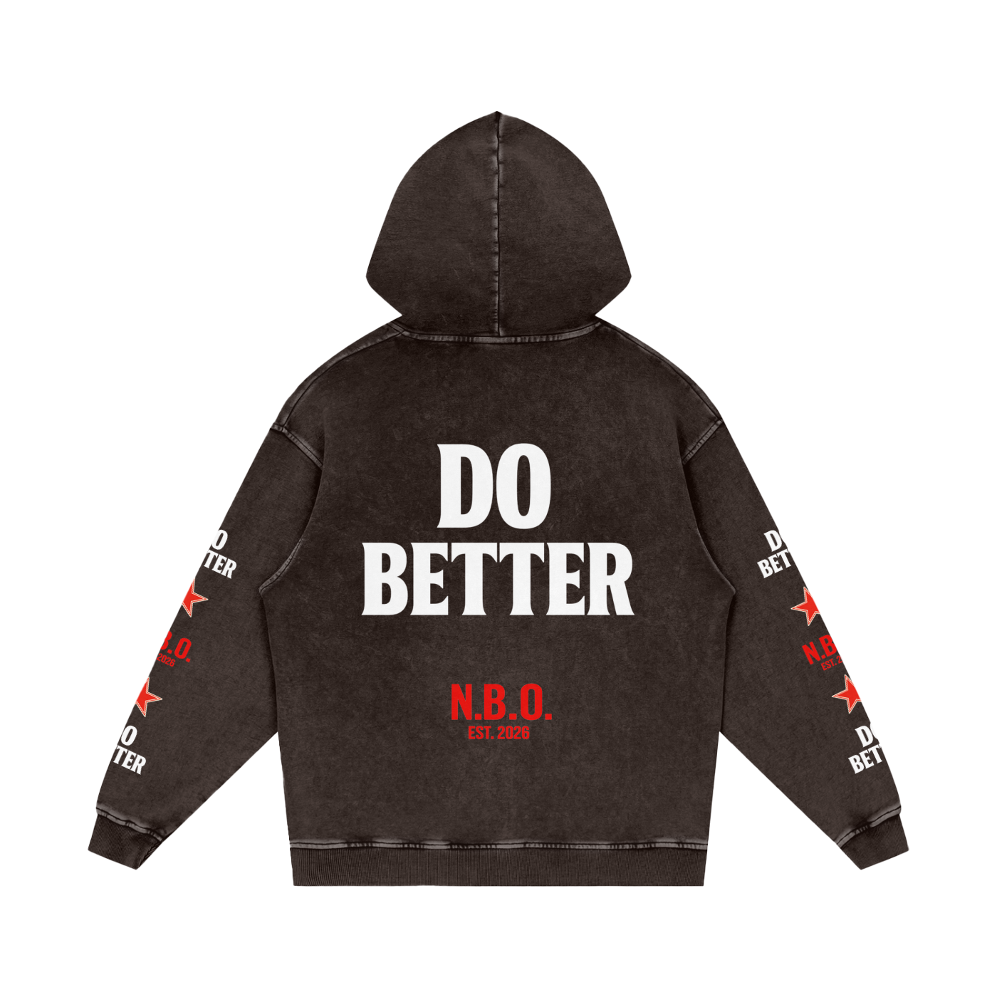 Snow Washed Loose Cotton Hoodie