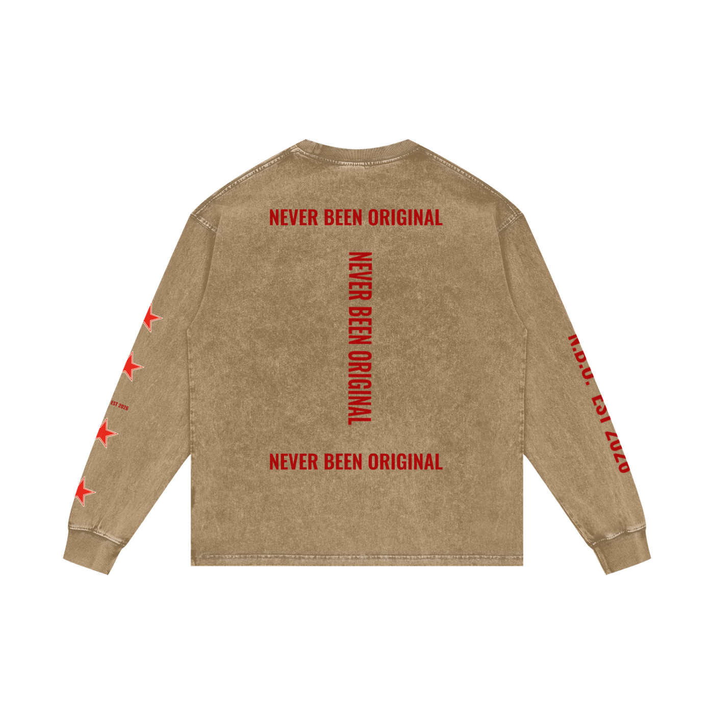 Acid Wash Oversize Long Sleeve T-Shirt