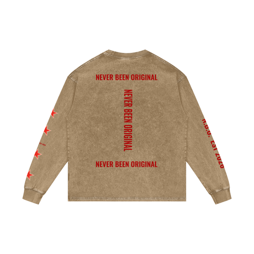 Acid Wash Oversize Long Sleeve T-Shirt