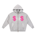 Sunfade Two-way Zipper Boxy Fleece Hoodie