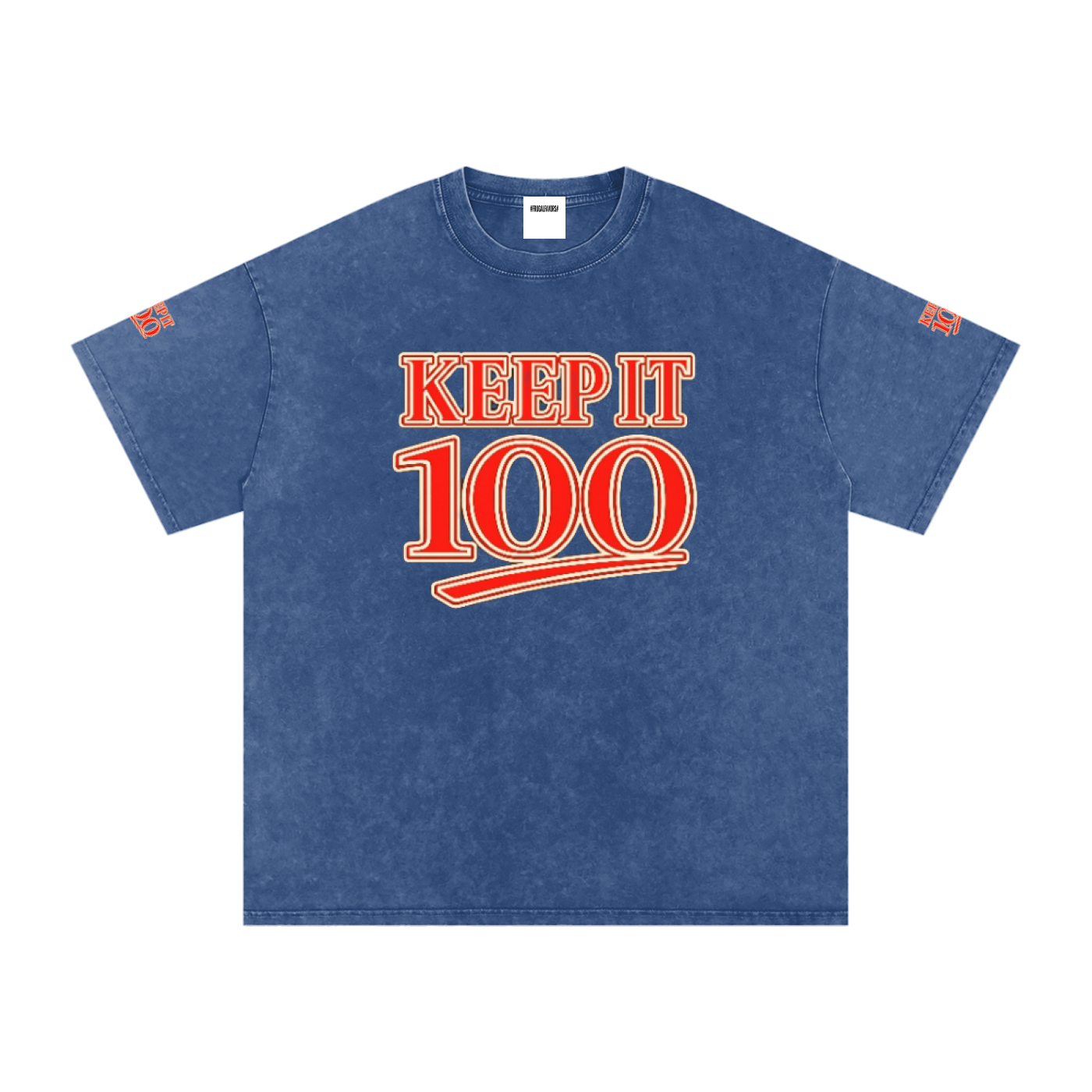 Snow Washed Oversized Cotton T-Shirt
