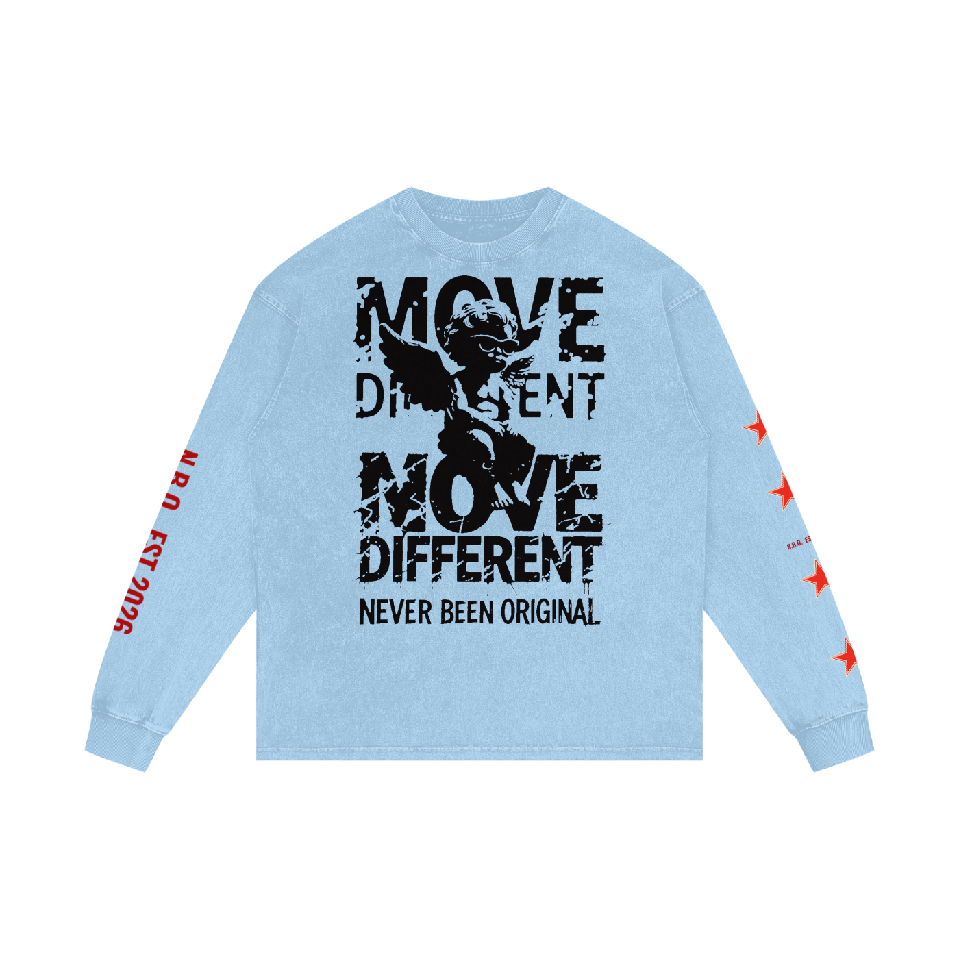 Acid Wash Oversize Long Sleeve T-Shirt